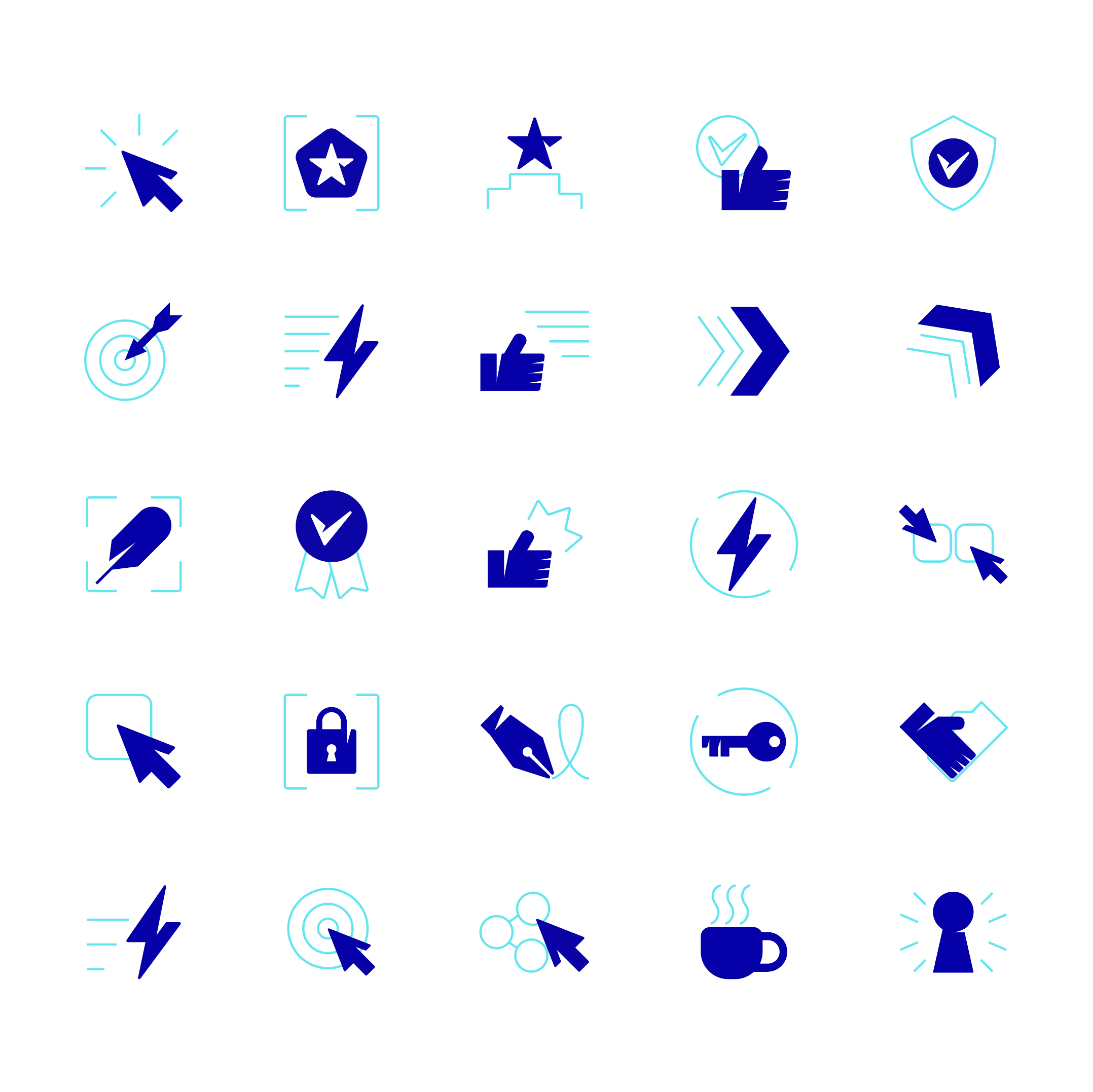 examples of the iconography developed for Apryse