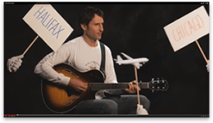 Image of viral music video of guitar lost by United Airlines