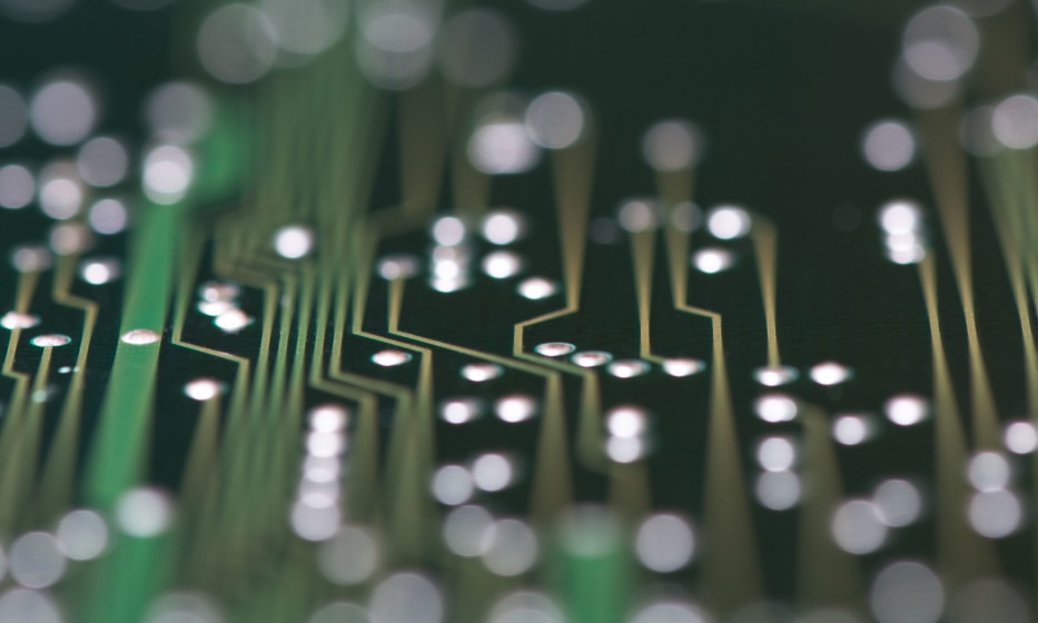 close up of a circuit board