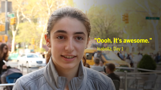 Apple Watch Study Part 1 Quote - "Oooh. It's awesome." Isabella, Day 1