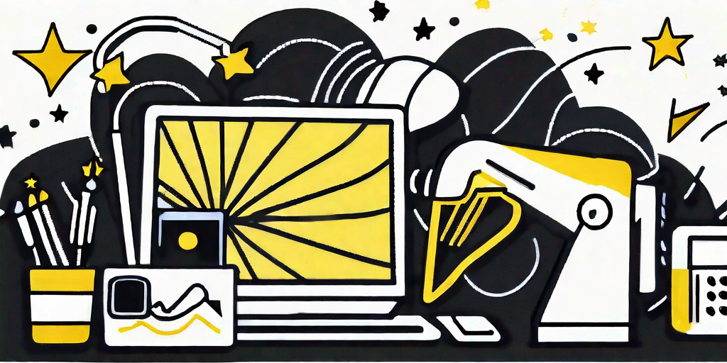 A magic wand casting a spell over various customer service tools like a headset