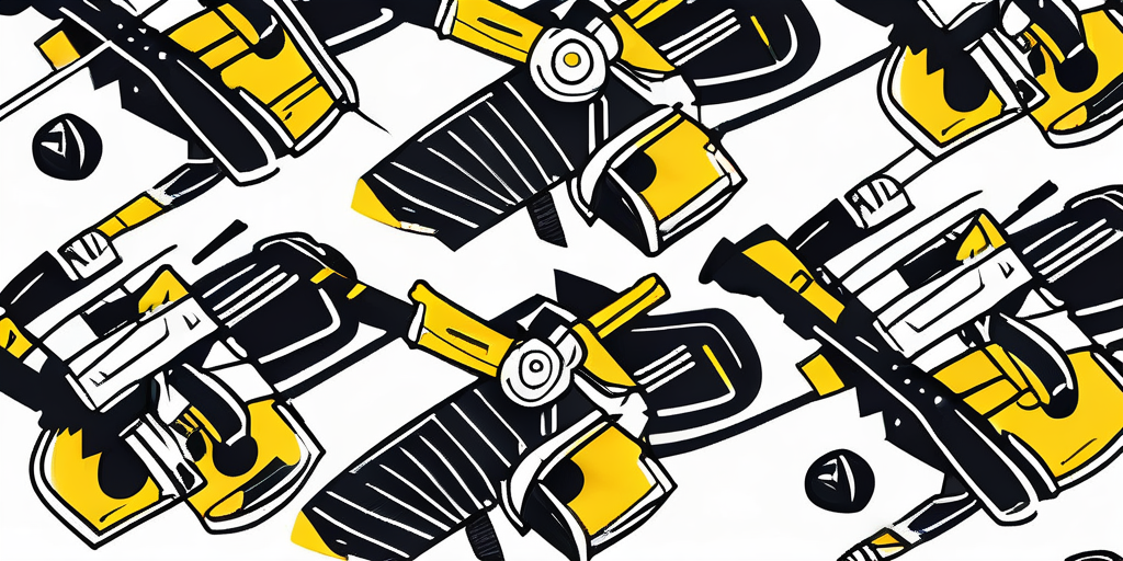 Two gladiatorial weapons