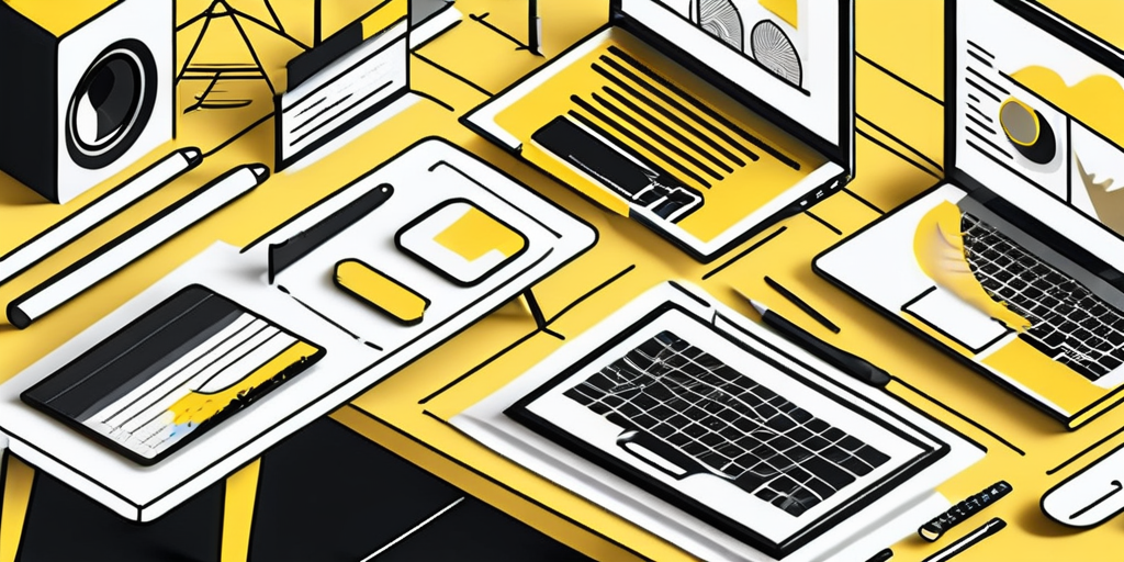 A website being constructed with various accessibility tools and features like audio descriptions