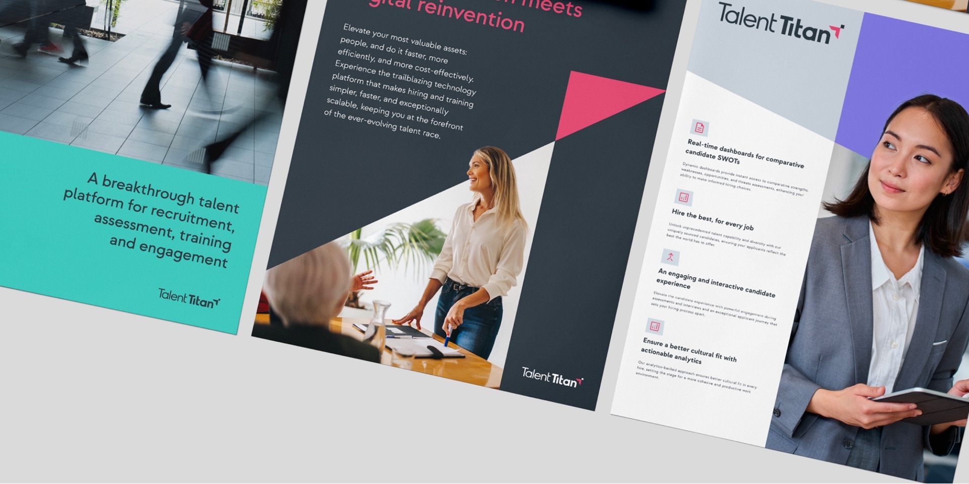 Brochures layouts developed for Talen Titan