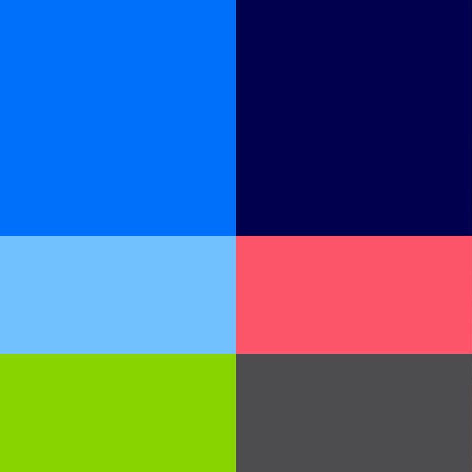 Color palette developed for Traliant