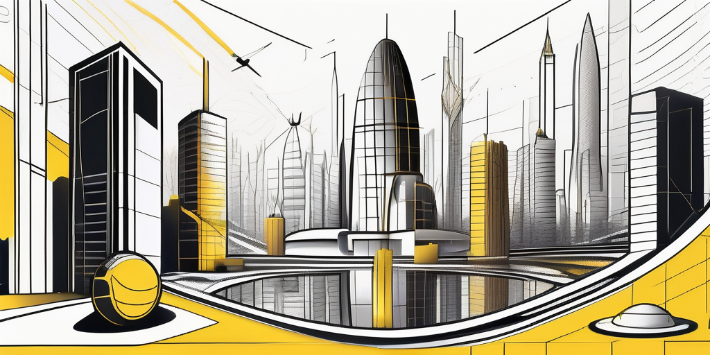 A futuristic cityscape with ai technology integrated