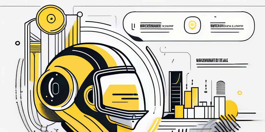 A website layout infused with ai elements like chatbots