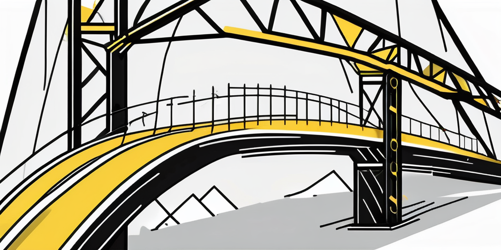 A digital bridge connecting two islands