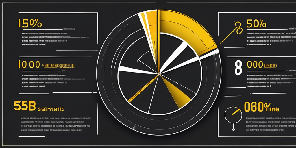 A pie chart divided into different segments