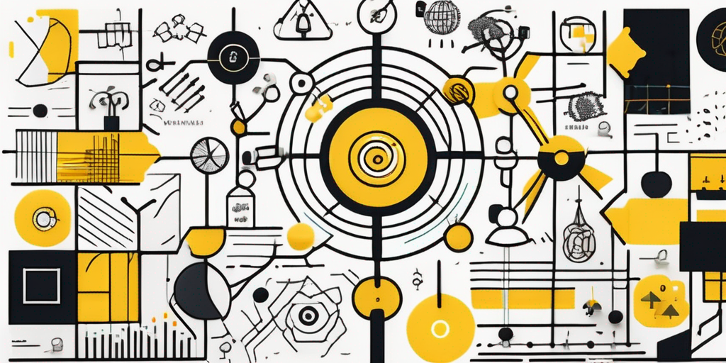 An intricate puzzle with various pieces labeled with key elements of a brand strategy