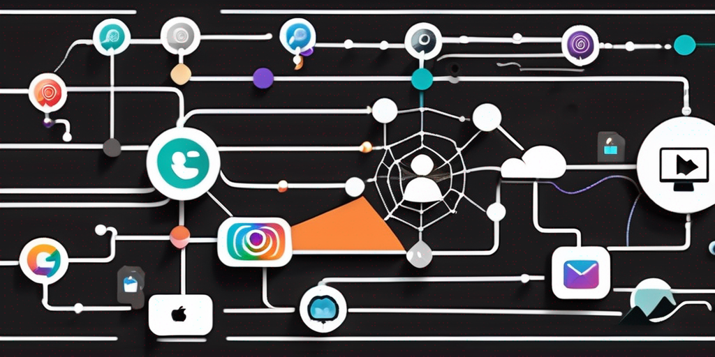 An interconnected web of various digital platforms