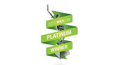 Marcom Award, 2024, Platinum Winner badge