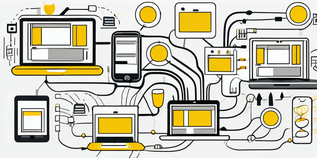 An interconnected web of digital devices and platforms