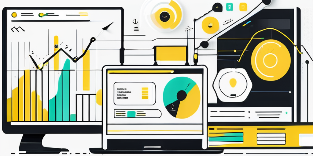 A balanced scale where one side features visually appealing website elements like vibrant colors and engaging graphics