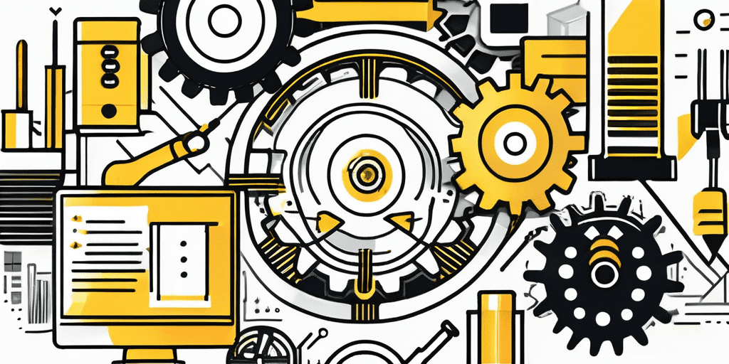 An abstract representation of a diverse array of tools and technologies