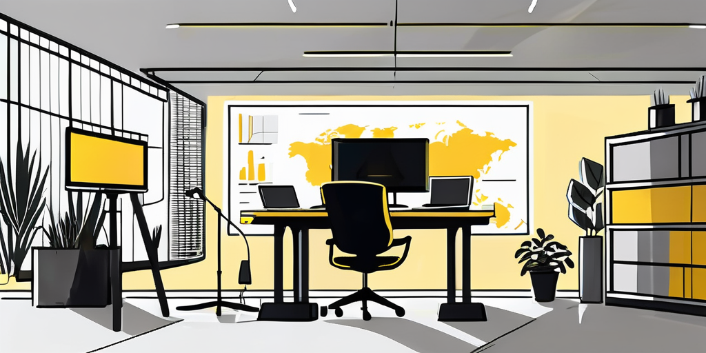 An engaging video production setup featuring a camera