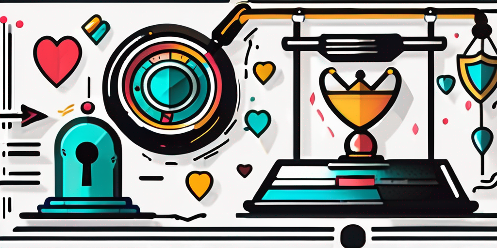 An abstract balance scale