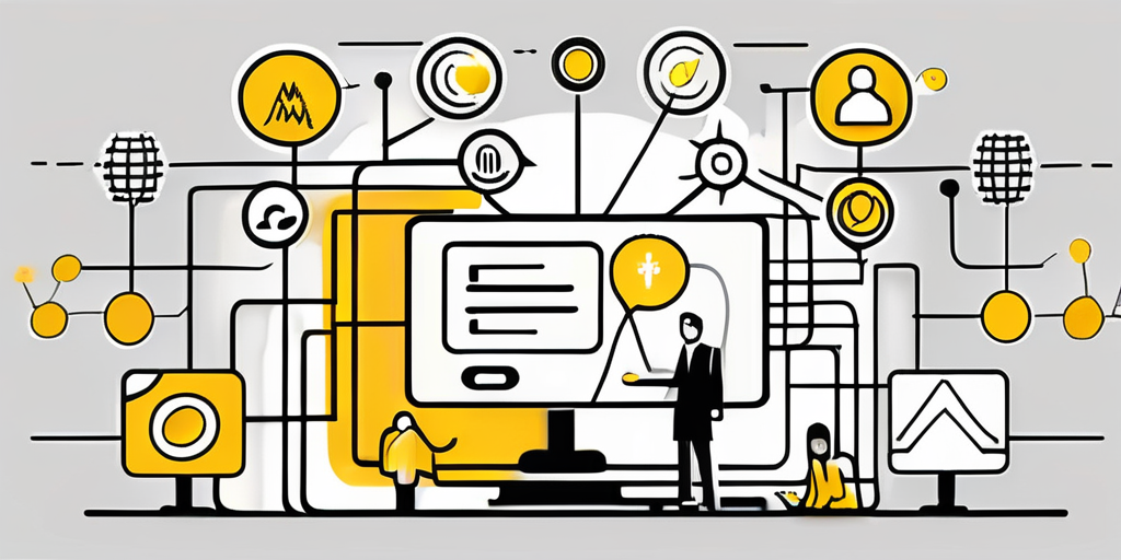 An interconnected web of diverse digital platforms