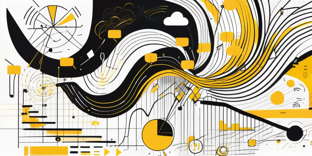 An abstract representation of data transforming into actionable insights