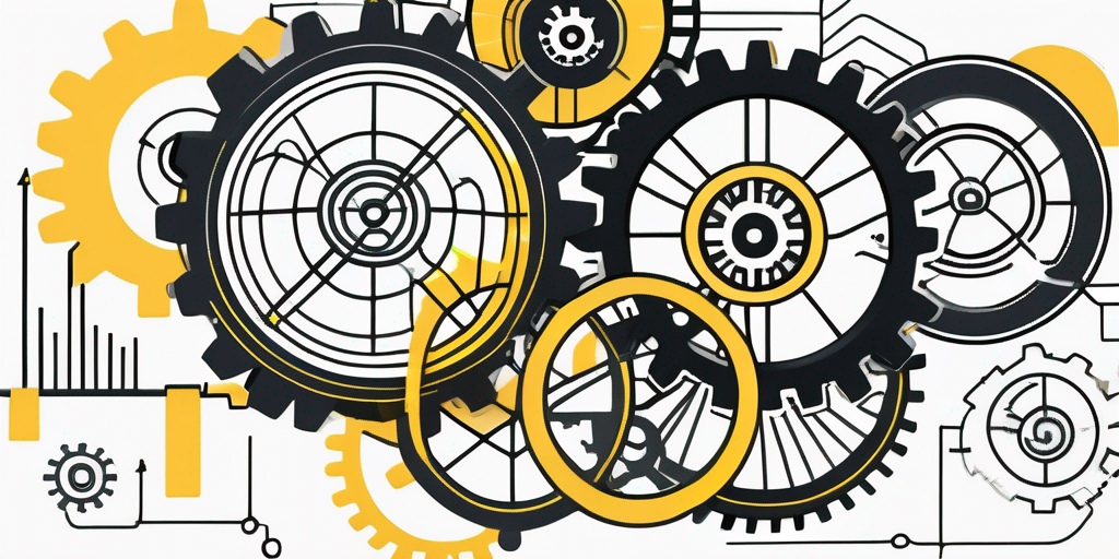 An abstract representation of a dynamic marketplace