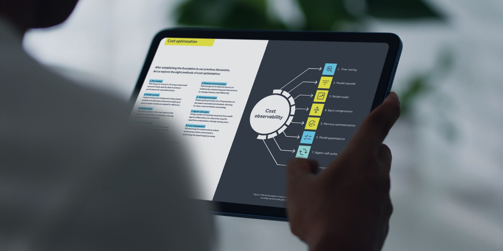 3Pillar pitch deck on a tablet screen