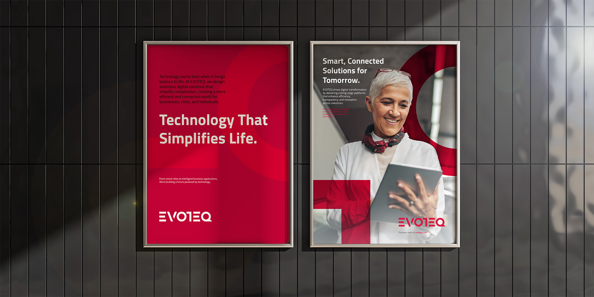 Poster designs with typography and imagery designed by OMNRAE’s studio team.