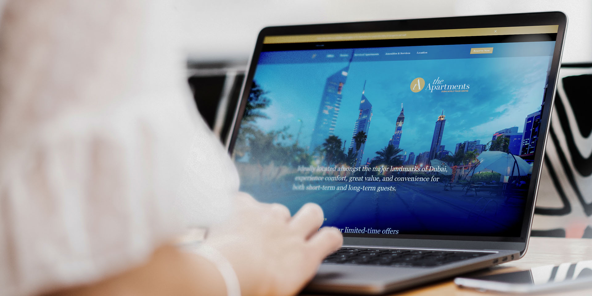A modern website redesign for DWTC The Apartments, powered by Umbraco Heartcore CMS, ensuring flexible content updates and a smooth user experience.