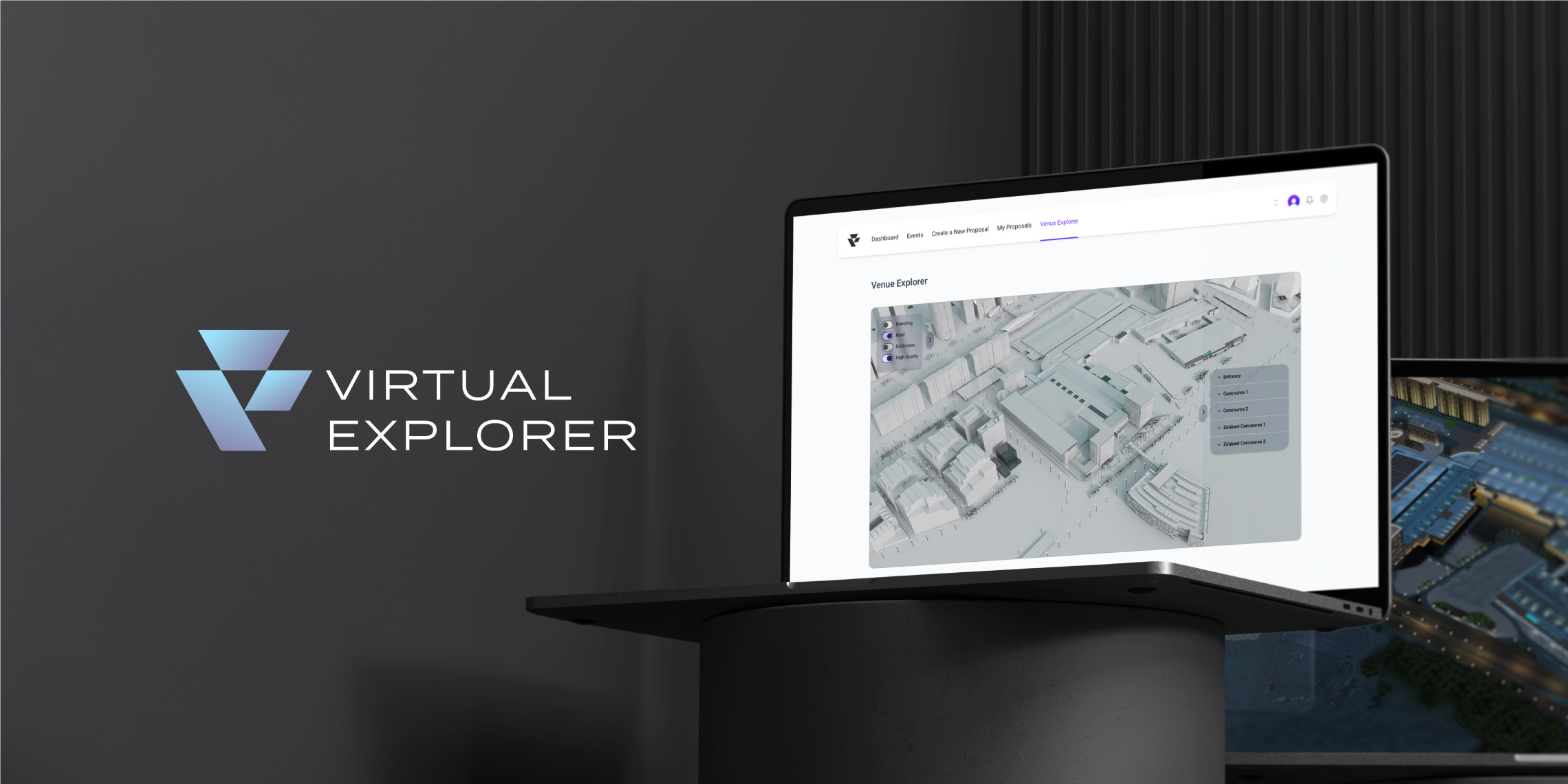 OMNRAE leveraging the PresentationOS tool with an immersive 3D to improve the advertising media sales process for DWTC.