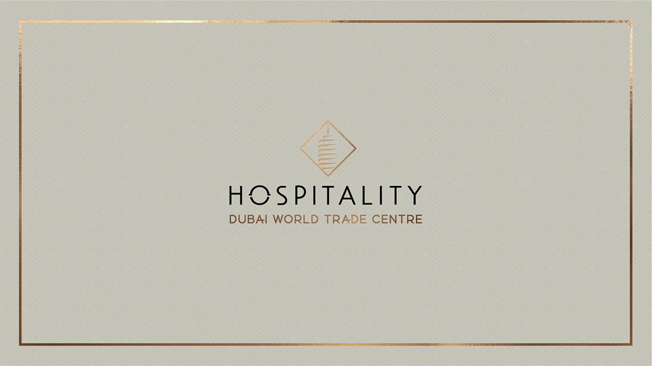 DWTC Hospitality’s modern banquet scene highlights OMNRAE’s rebranding work and contemporary visual elements that embody the new brand identity and elevated culinary experience.