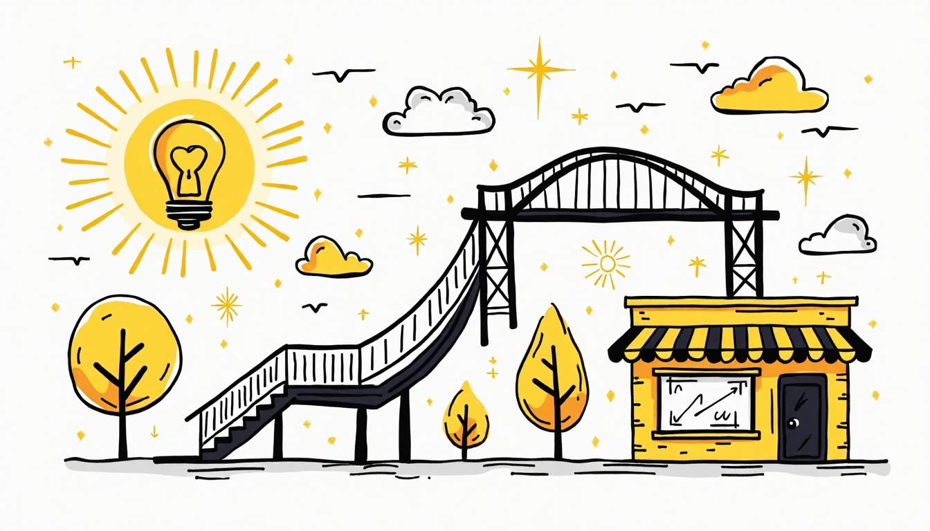 An interconnected web of various elements representing brand promises