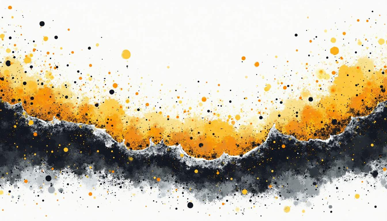 An abstract representation of data flowing like chaotic waves