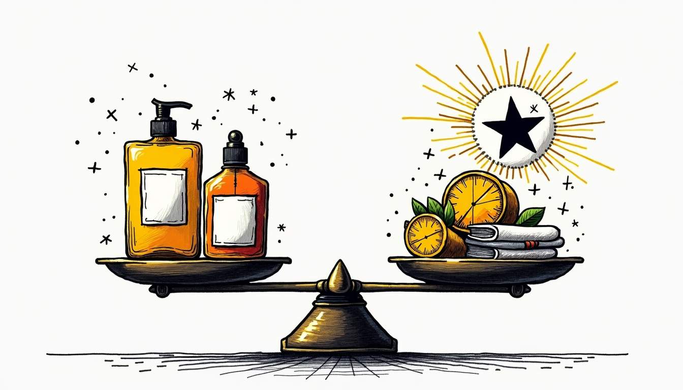 An intricate balance scale