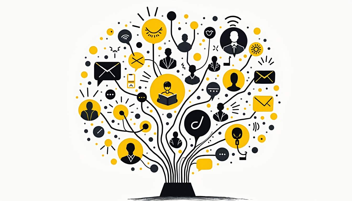 An abstract representation of a large